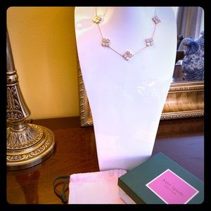 RARE-KATE SPADE NY DEMI FINE MOP FLOWER NECKLACE